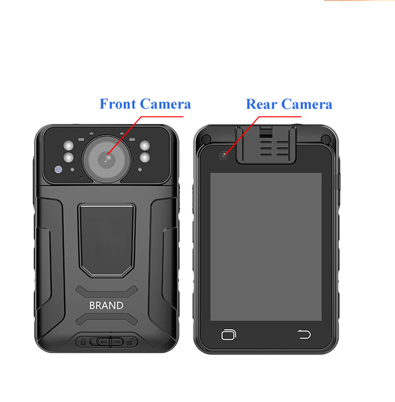 Kamera yang Dipakai Polisi Tubuh 1080P IR Night Vision 140 Derajat Dengan Kartu TF 64 GB