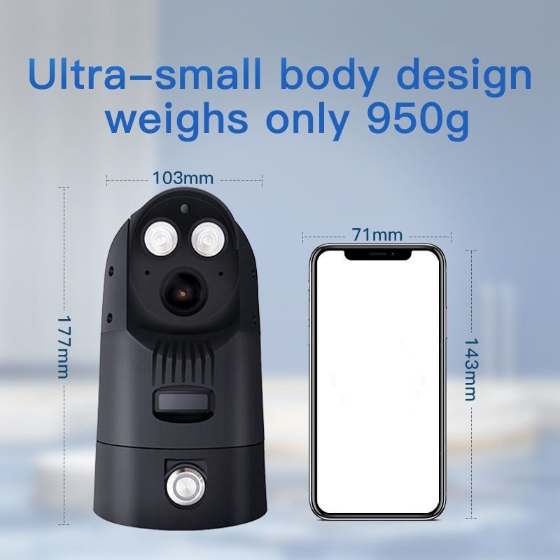Dukungan GB28181 4X Optical Zoom 4G Kamera Surveillance Outdoor Dengan Visi Malam IR yang Efektif