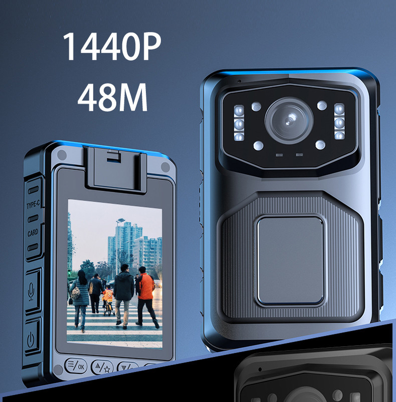 5.8GHz Wifi Polisi Kamera Badan Max 256G Storage dan Linux4.9 Chipset untuk Kinerja