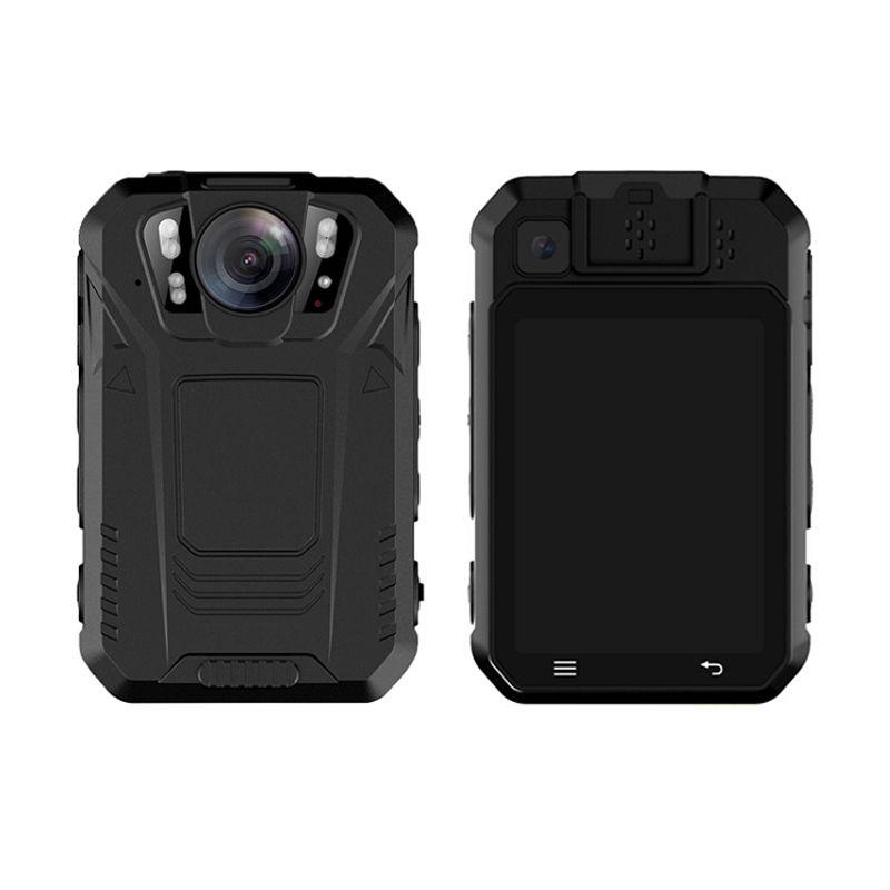 SOS LED Merah Dan Biru LED 4 Putih LED Portable Wearable Kamera, 4G 2K 2.4in Android 12 Bodycam