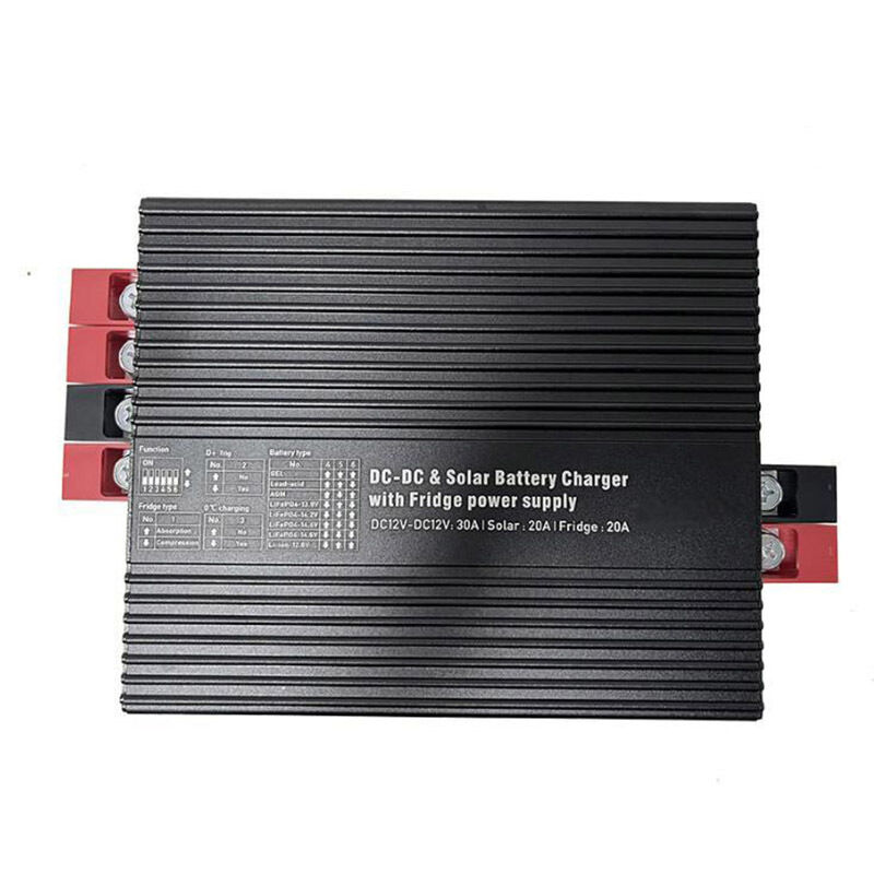 Pengisi daya alternator DC/DC kendaraan Panel Surya MPPT DUO input untuk RV