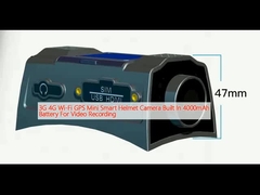3G 4G Wi-Fi GPS Mini Smart Helm Kamera Dibangun Di 4000mAh Baterai Untuk Rekaman Video