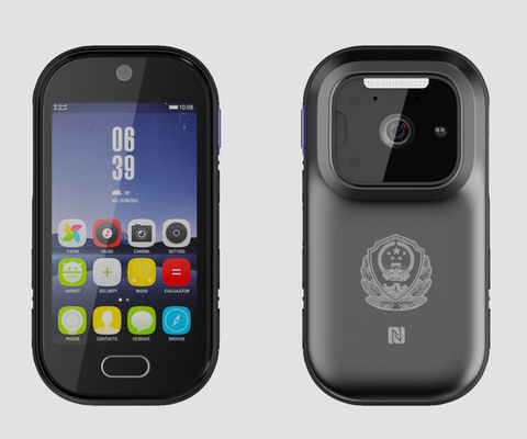 4G 3G WIFI GPS Kamera Tubuh Polisi Android Transmisi Video Pengawasan Waktu Nyata