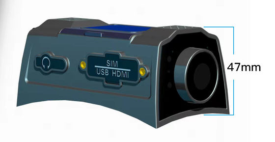 3G 4G Wi-Fi GPS Mini Smart Helm Kamera Dibangun Di 4000mAh Baterai Untuk Rekaman Video