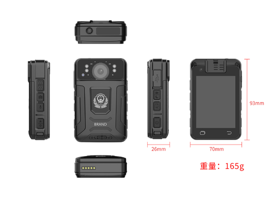 Max Pixel 33 Mega Pixel Individu Wearable Video Recorder Hitam Warna untuk Rekaman Video Profesional