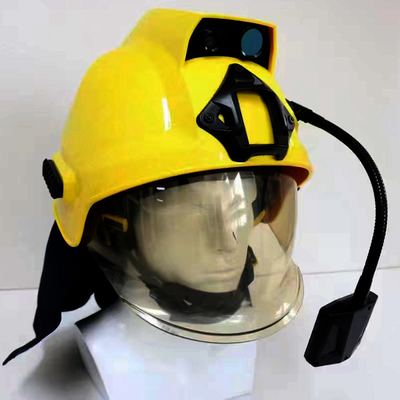 4G Integrated Thermal-image Sensor Safety Rescue Helmet Action Camera Didukung oleh Chipset MTK 6739 yang kuat