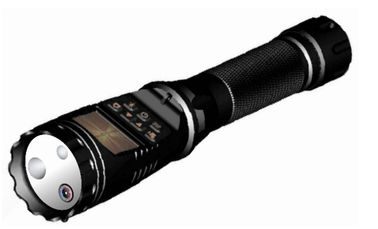 H.264 Polisi Keamanan senter DVR Multi Fungsional 8000mAh Baterai CE Disetujui