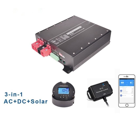 12V 30A Solar MPPT 250W 12V 20A Smart Battery Charger untuk RV Max Current 12A Aksesoris Monitor MT-2 Sensor Suhu