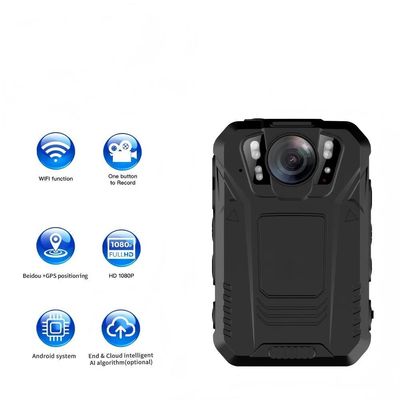 Kamera Tubuh Portabel Premium 2K dengan Perekaman Audio, Night Vision yang Dapat Dipakai, GPS untuk Penegakan Hukum