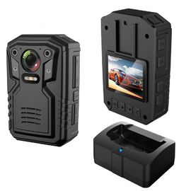 4G Live steaming Police Mengenakan Kamera Tubuh Dengan Video GPS Lebar 170 Derajat - Lensa Sudut