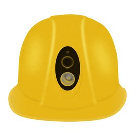 Helm Pengaman 4G Dengan Kamera Full HD 1080P Wifi GPS Untuk Pertambangan Industri Konstruksi