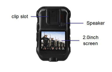 Kamera yang Dipakai Polisi Perekaman video 10 jam IP65 Waterproof DVR