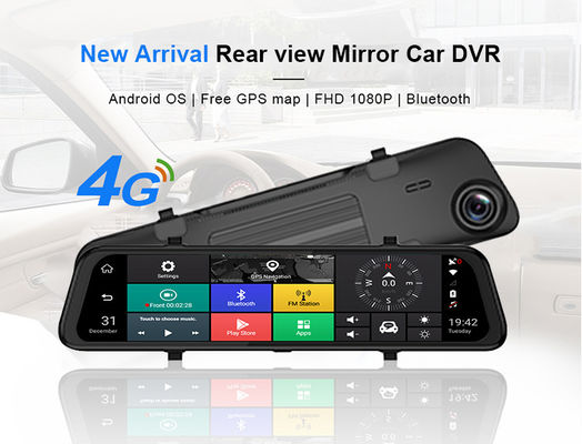 4G Depan Dan Belakang ADAS 1080P Media Streaming Dual Lens Dash Cam