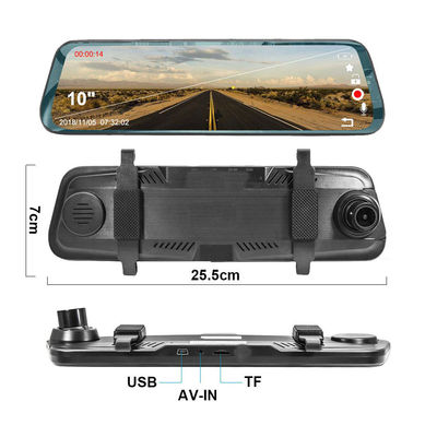10 Inch Touch Streaming Rear View Mirror Kamera Dash Mobil 1080P